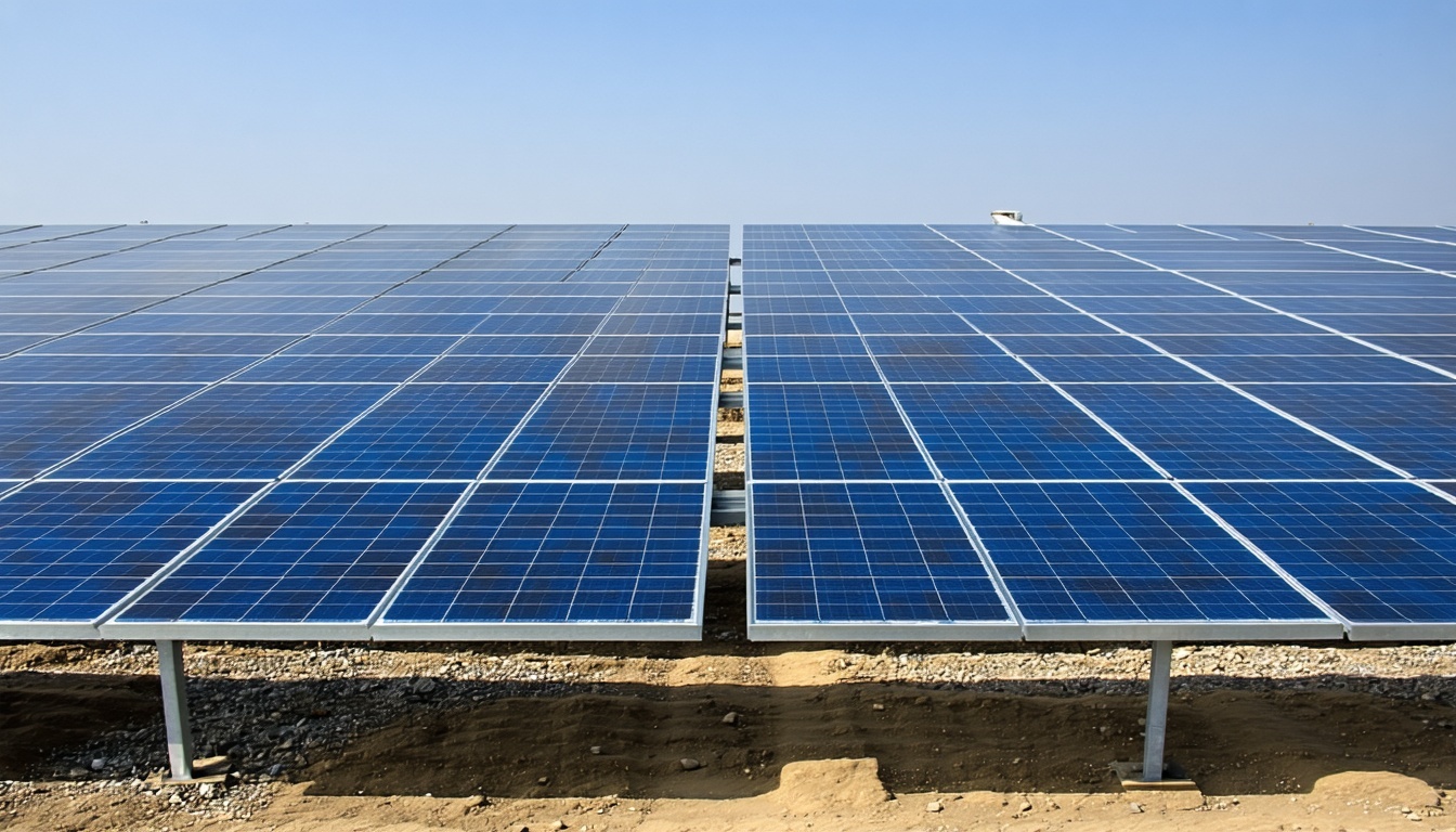 Solar power plant operated by Hindustan Power